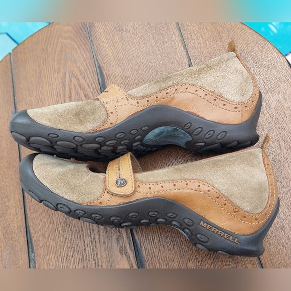 Merrell Mary Janes Performance Footwear Sz 8 Suede/Leather - Picture 5 of 11